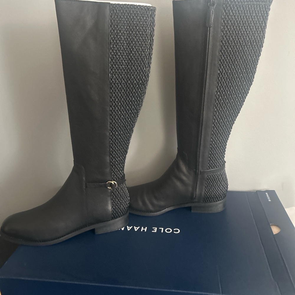 Cole Haan Black Over the Knee Boots